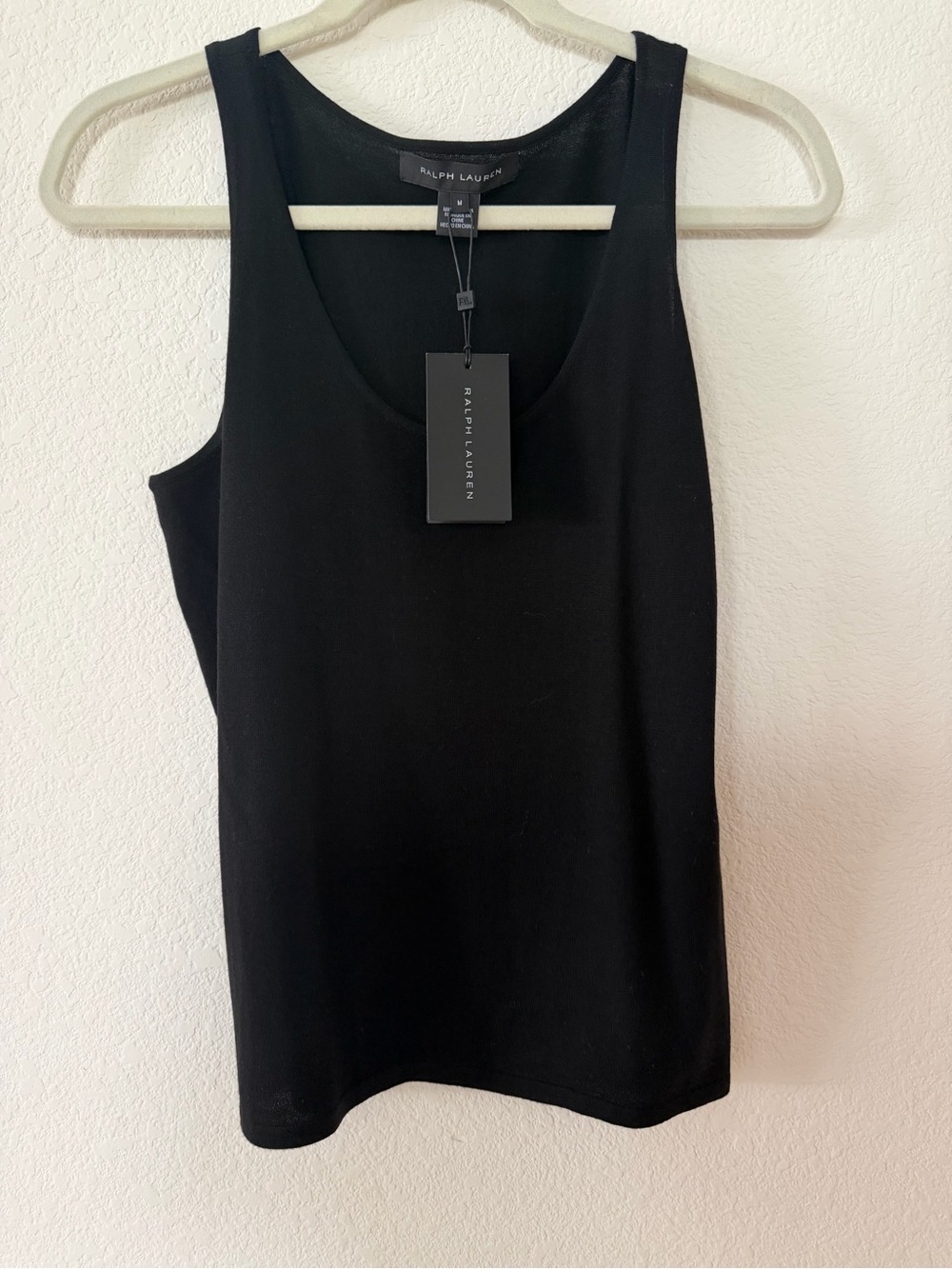 Ralph Lauren Black Scoop Neck Tank Top